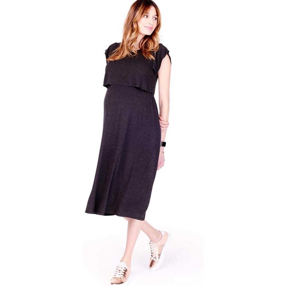 Ingrid & Isabel Midi Maternity & Nursing Dress
